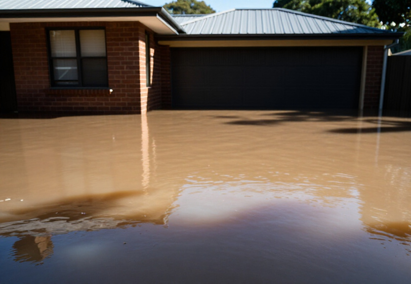 Before and After Flood Cleanup in Marrickville